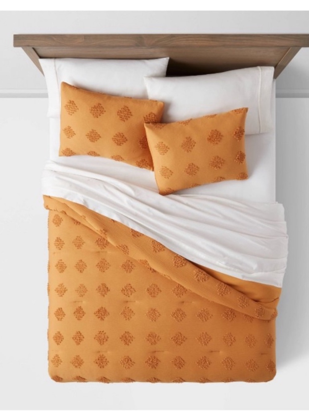 Threshold Tufted Duvet Cover Set - Pumpkin Orange